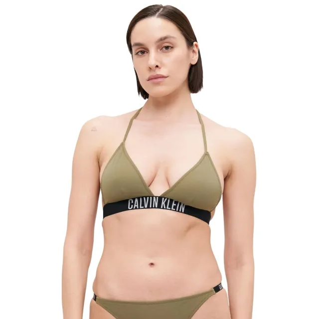 Calvin Klein Triangle RP bikinitop groen