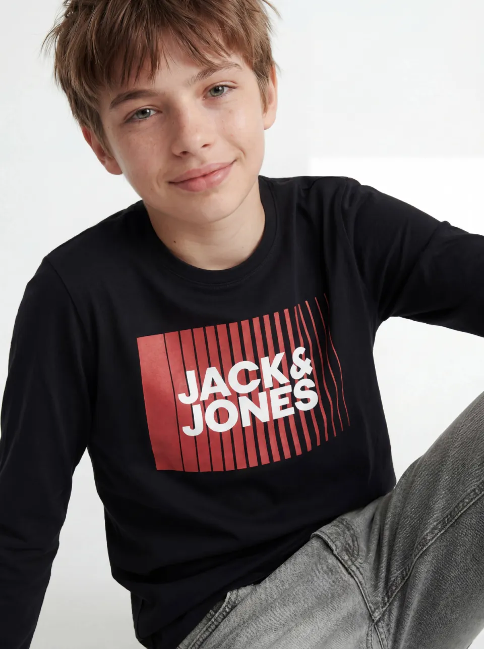 Jack & Jones JJECORP longsleeve van katoen zwart, foto 8
