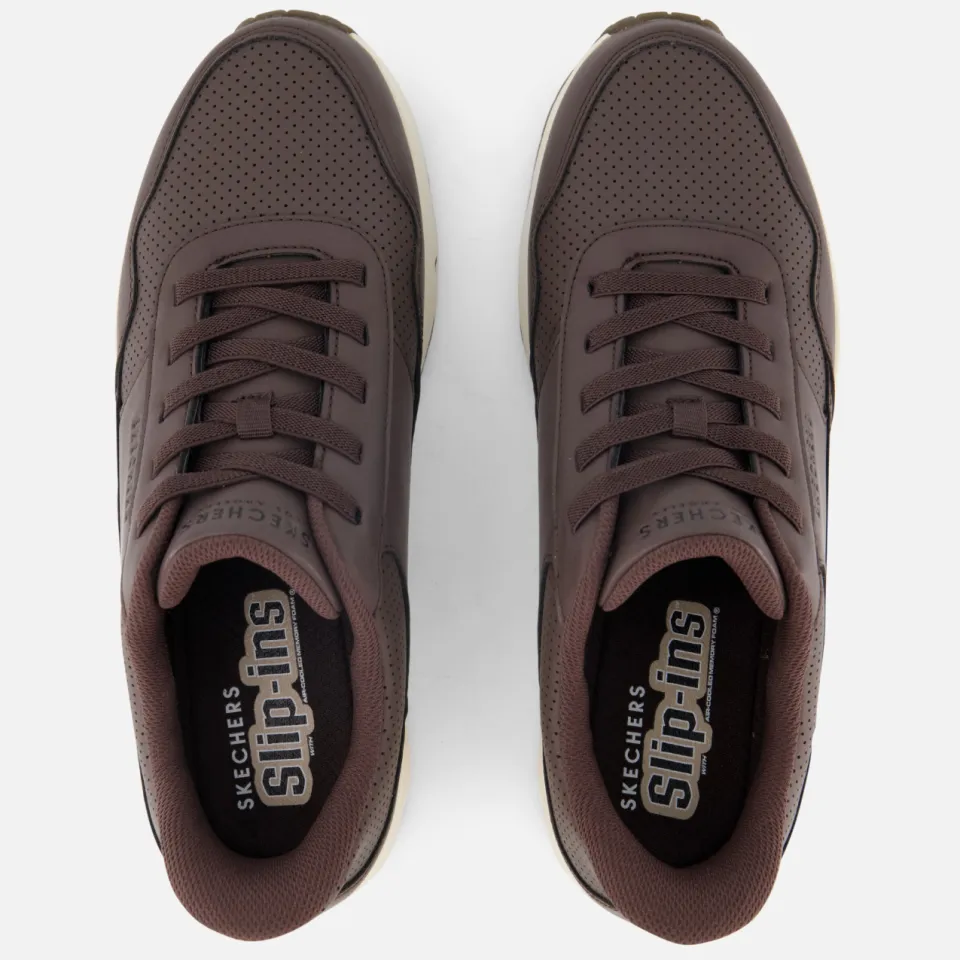 Skechers Uno Banksia Luxe Slip-Ins Instappers donkerbruin, foto 7