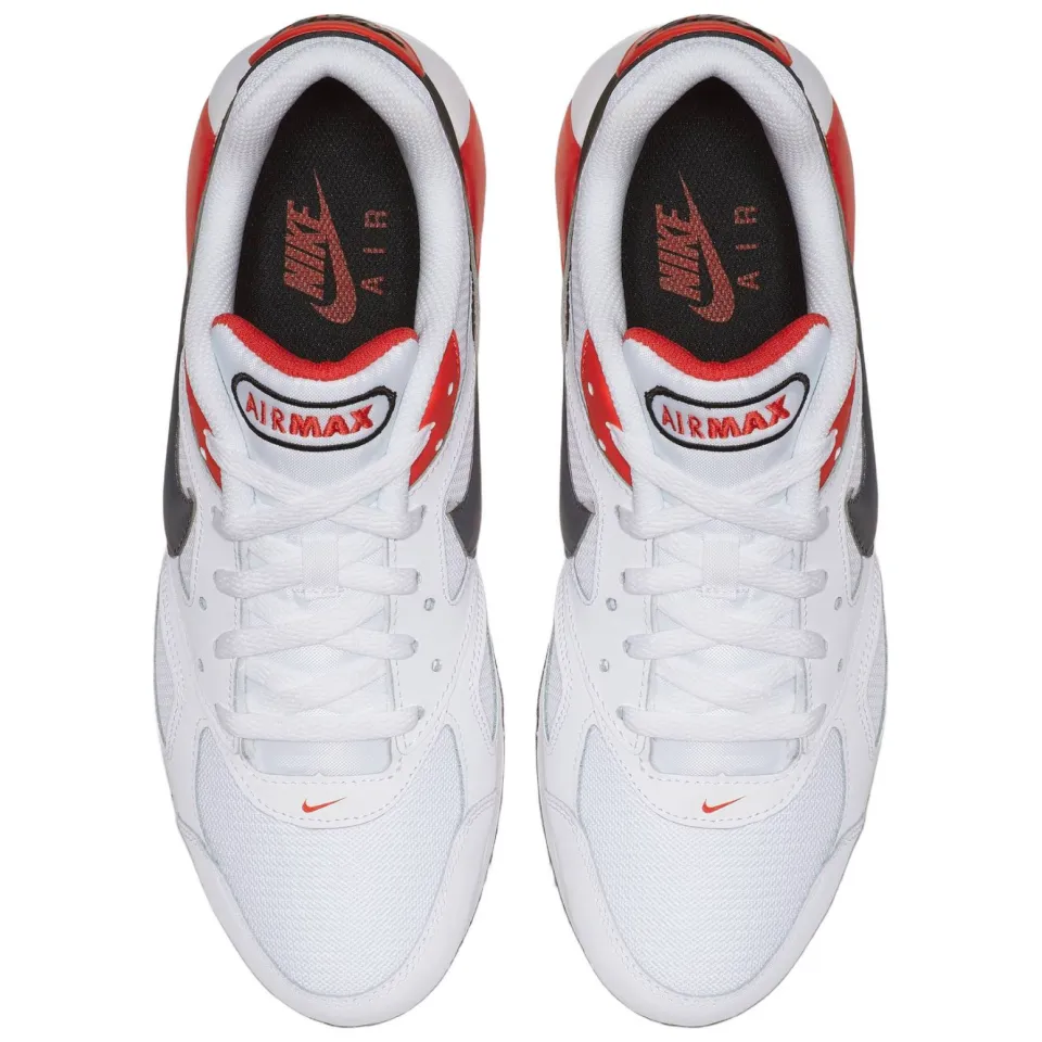 Nike Air Max IVO leren sneakers - wit/antraciet/rood, foto 4