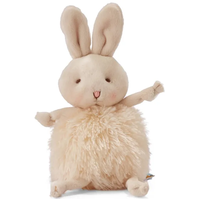 Bunnies By The Bay roly-poly knuffel konijn creme knuffel 13 cm