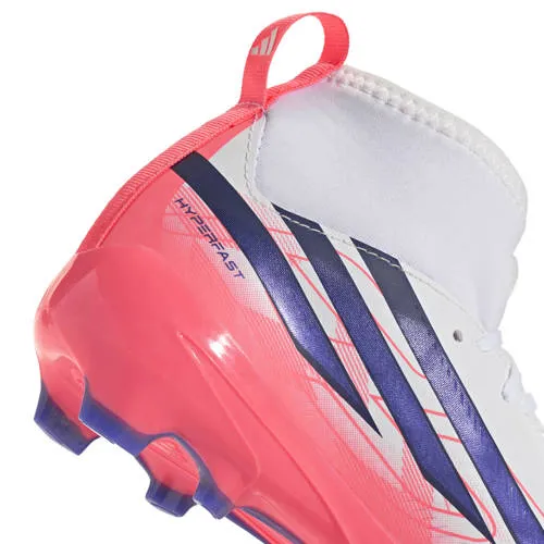 Adidas Performance F50 Hyperfast League junior imitatieleren voetbalschoenen - roze/paars, foto 5