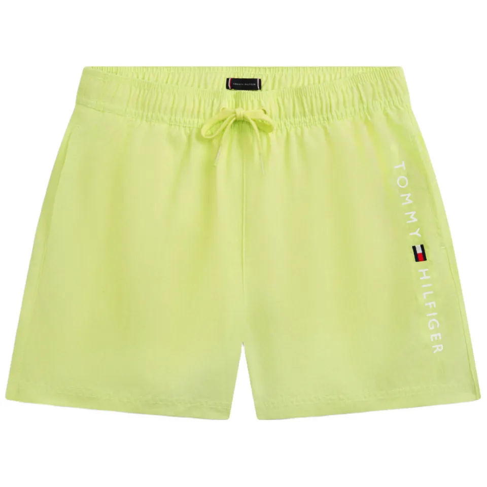 Tommy Hilfiger zwemshort geel Jongens Nylon Logo