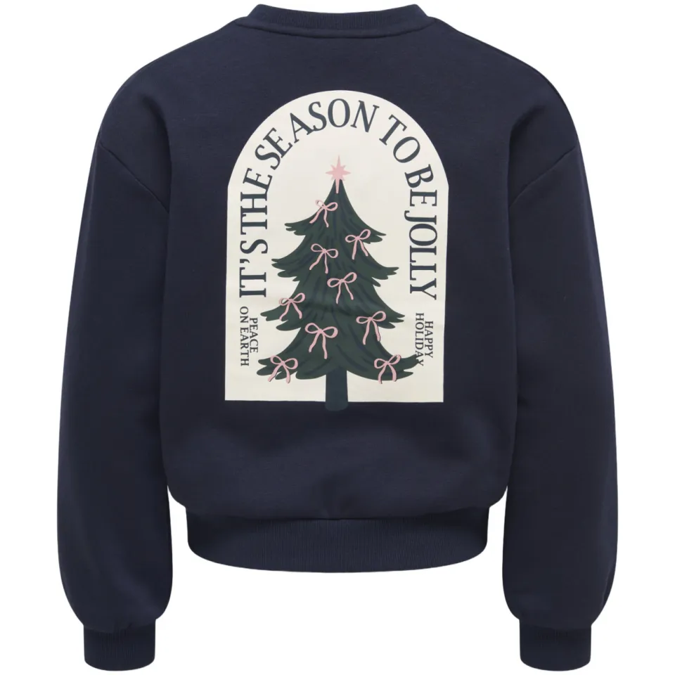 KIDS ONLY GIRL kersttrui met backprint - donkerblauw, foto 4