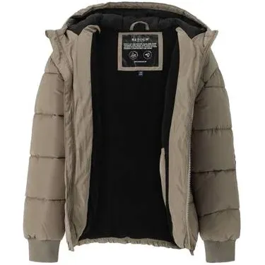 Retour Jeans Alrik winterjas taupe, foto 2
