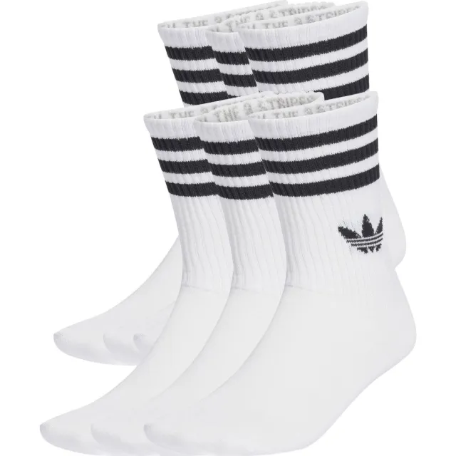 Adidas 3-Stripes Crew Socks sokken wit