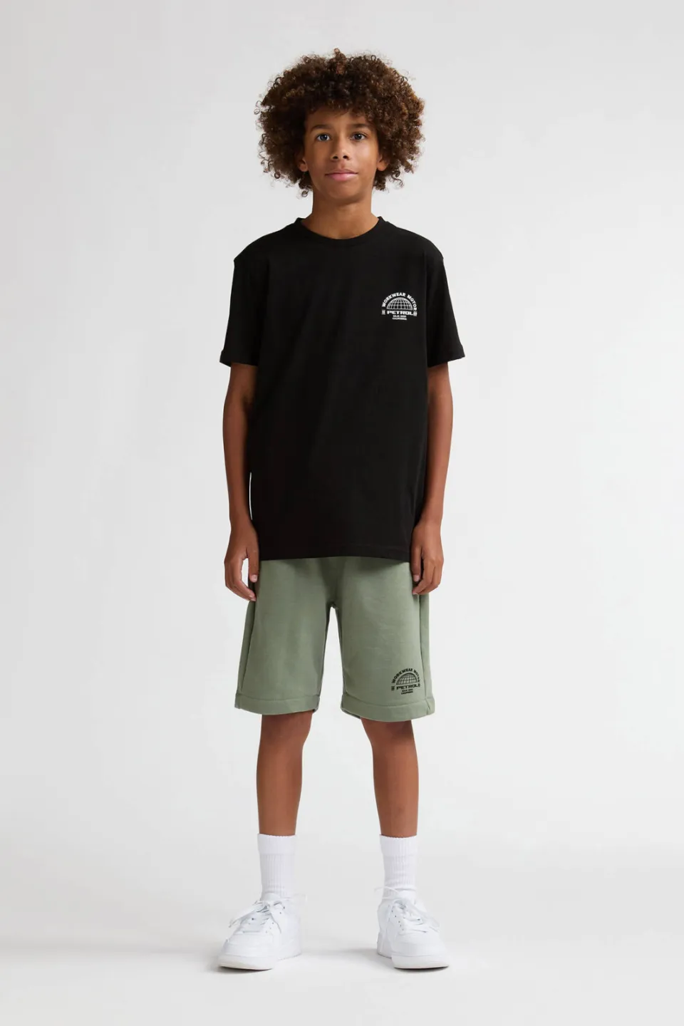 Petrol Industries regular sweatshort saliegroen