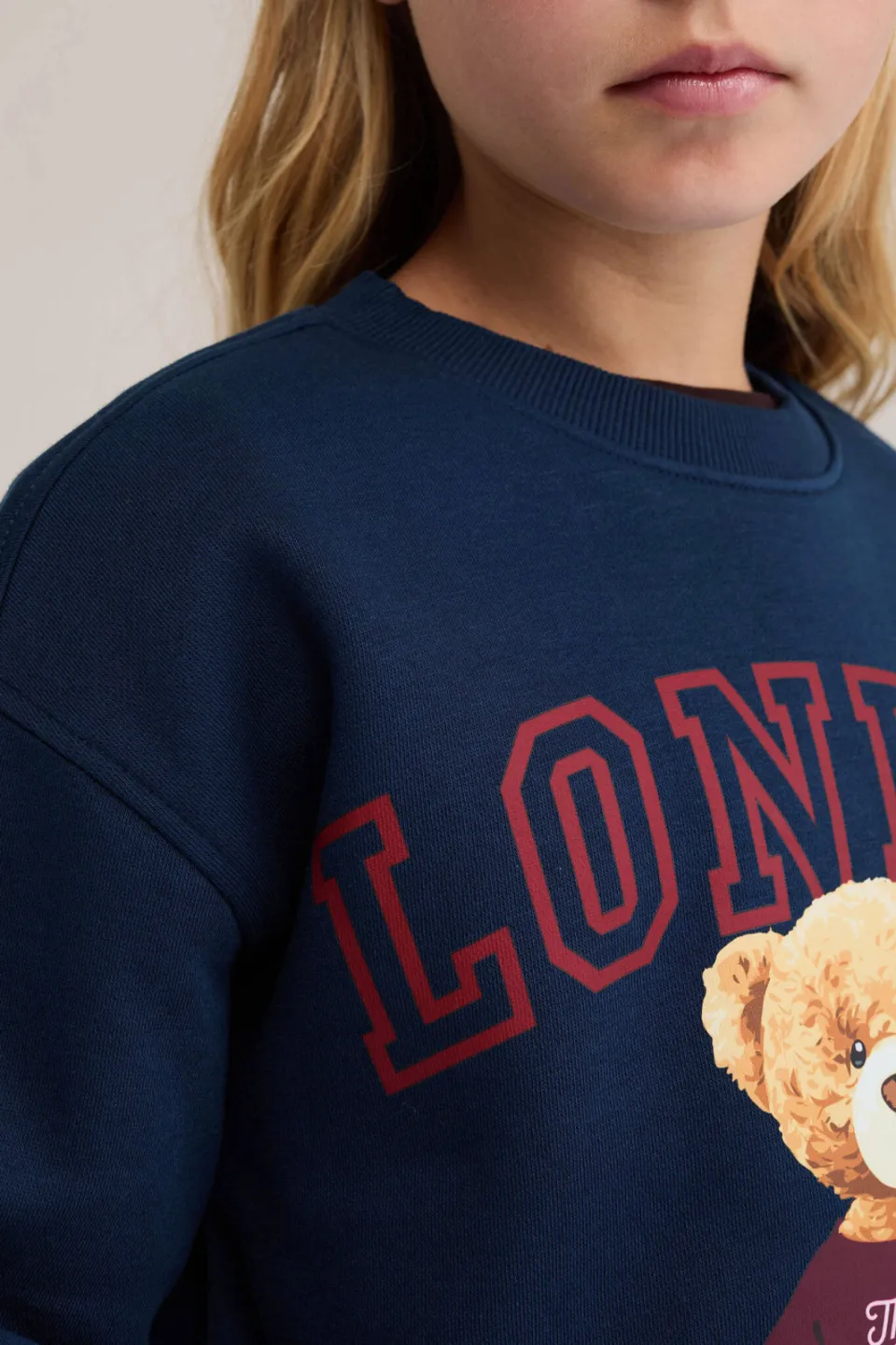 WE Fashion sweater met print - donkerblauw, foto 6