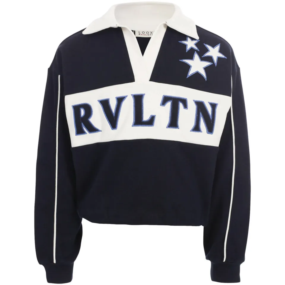 LOOXS 10sixteen boxy sweater donkerblauw donkerblauw/wit, foto 2