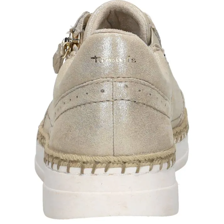 Tamaris veterschoenen laag goudkleur, foto 4