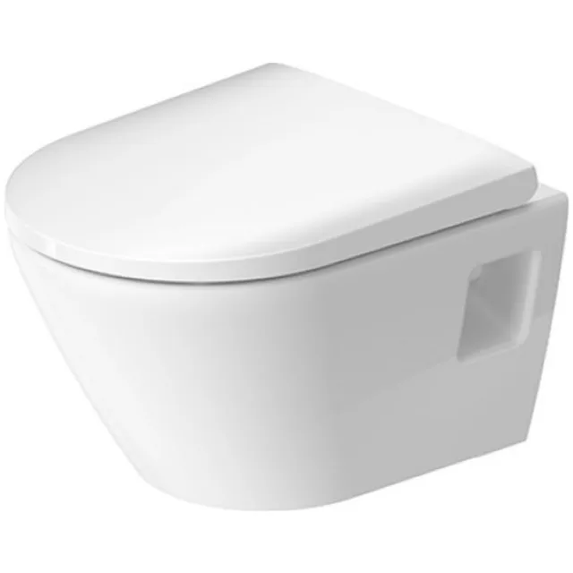 Toilet Duravit D-Neo Wand Compact HygieneGlaze Rimless Diepspoel 48 cm Hoogglans Wit