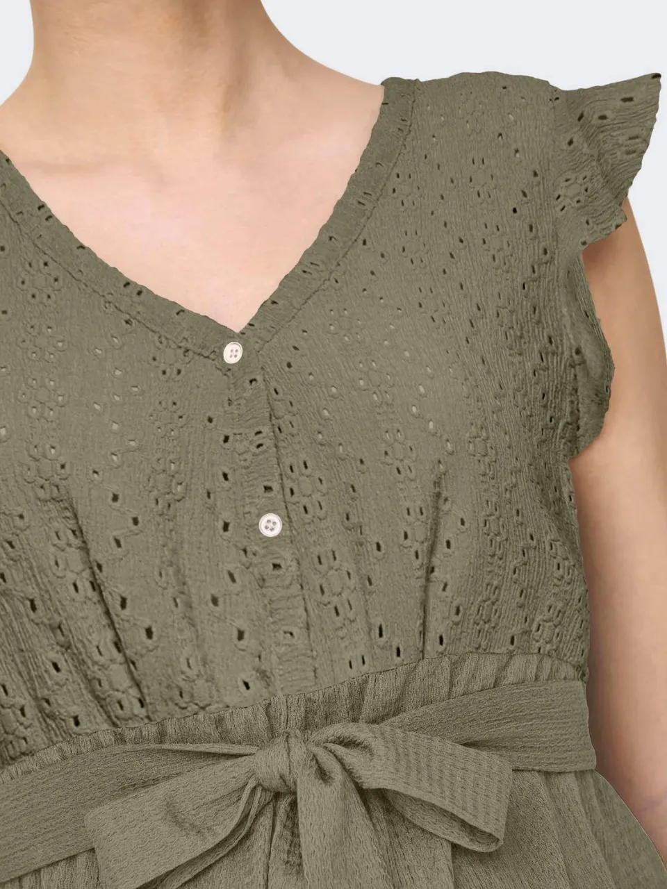Only Maternity OLMELISA zwangerschaps jumpsuit olijfgroen, foto 3