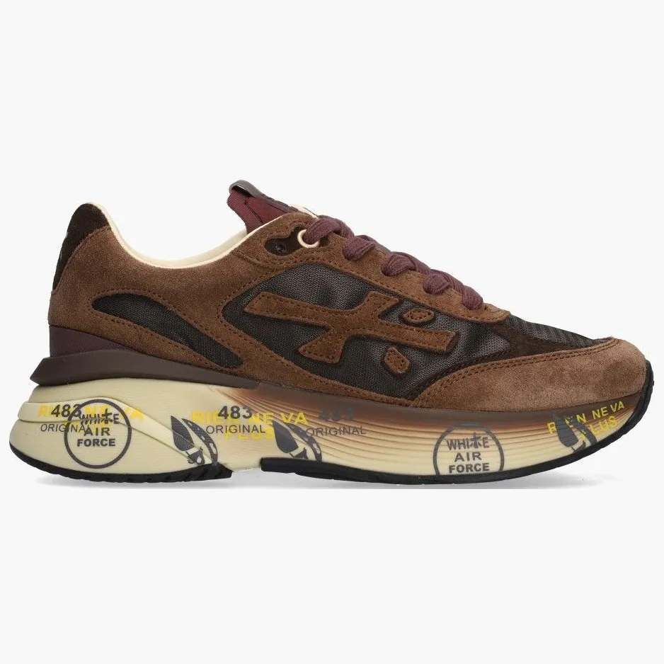 Premiata Moerund lage sneakers bruin, foto 3