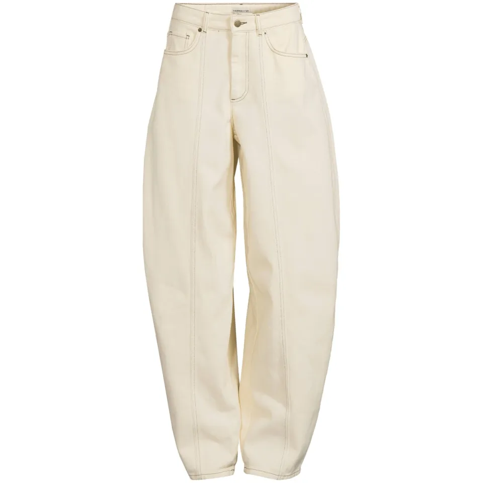 Harper & Yve barrel jeans - crème, foto 2