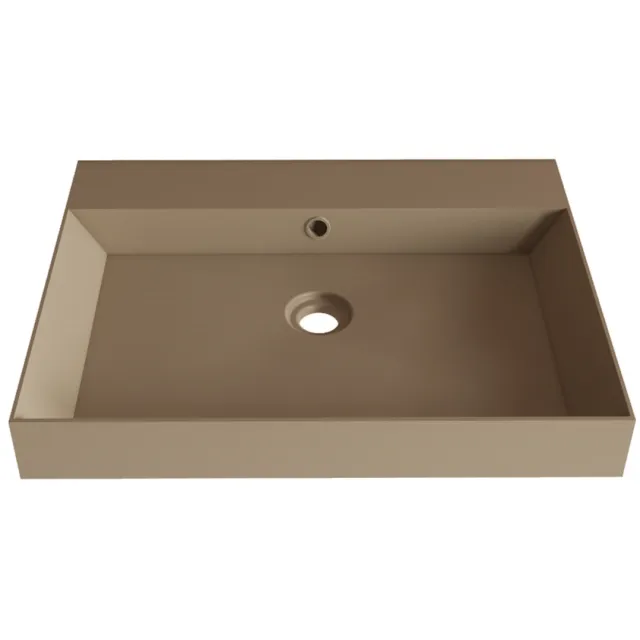 Gliss Design Lako wastafel 70 cm mat cappuccino Beige