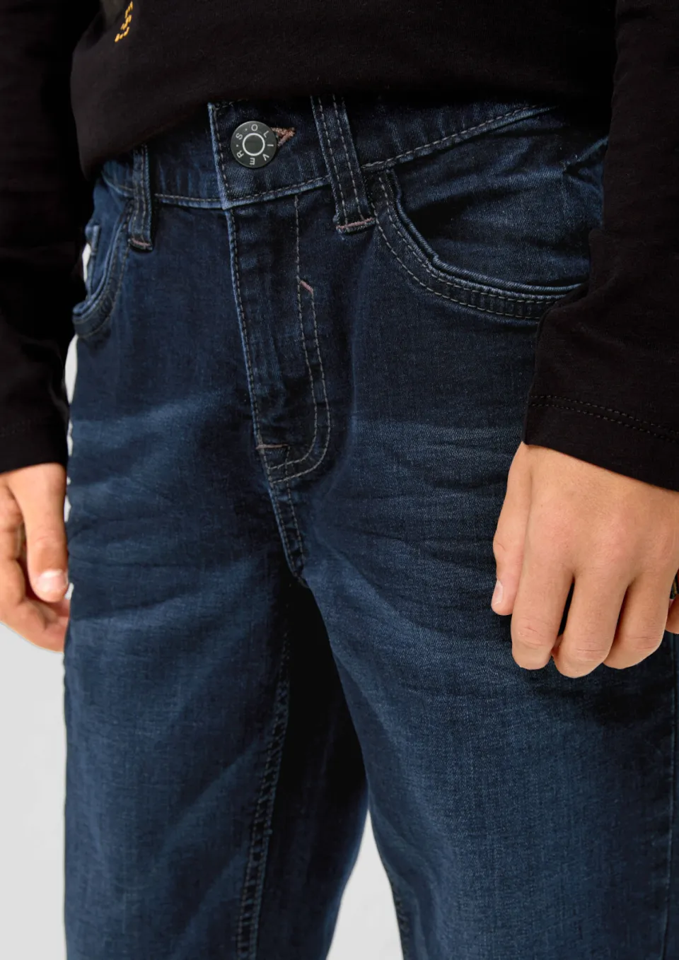 S.Oliver slim fit jeans dark blue denim, foto 3
