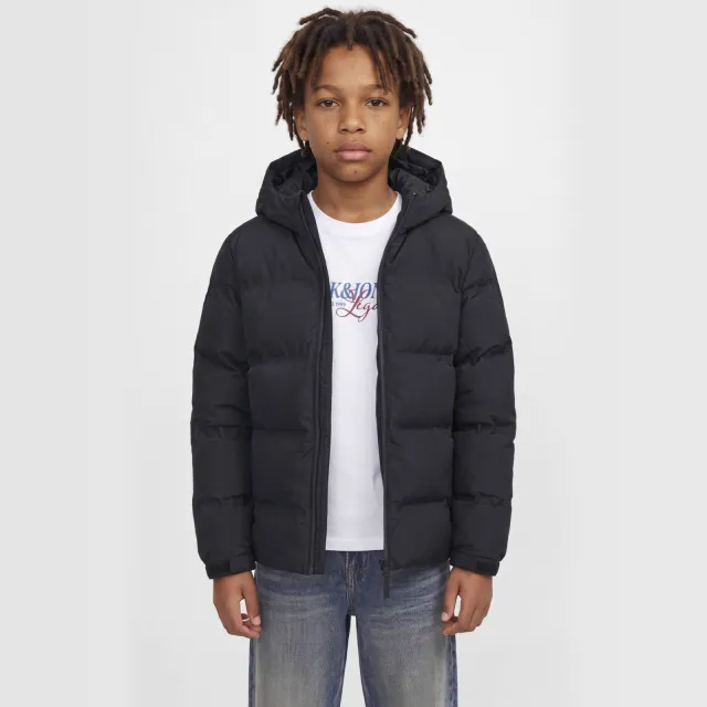 Jack & Jones JUNIOR pufferjas - zwart
