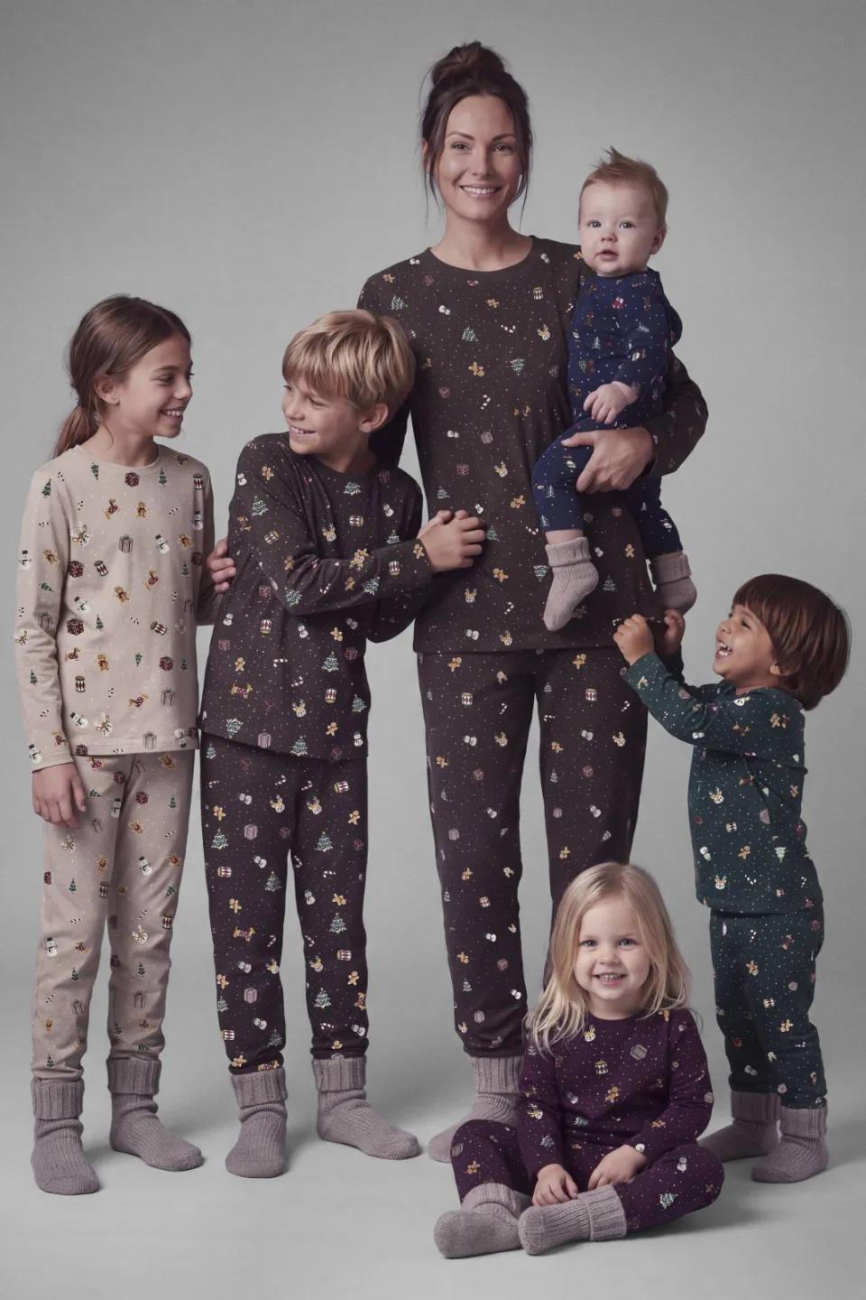 NAME IT KIDS pyjama met print beige