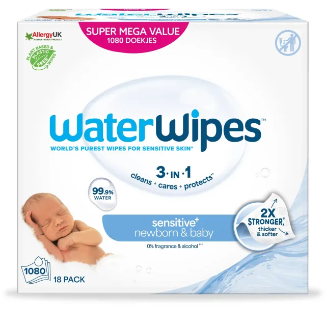 WaterWipes billendoekjes 1080 doekjes