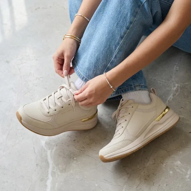 Skechers Billion 2 Fine Shine sneakers beige, foto 5