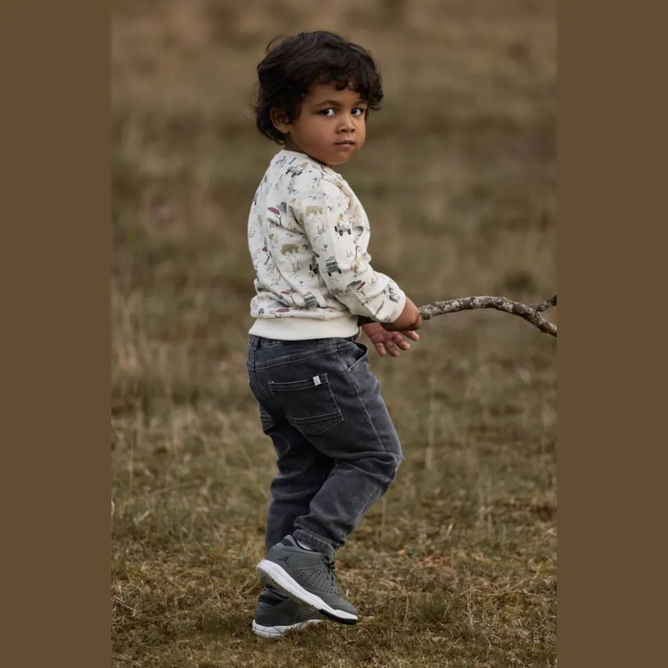 Little Dutch sweater met print - beige/groen, foto 6
