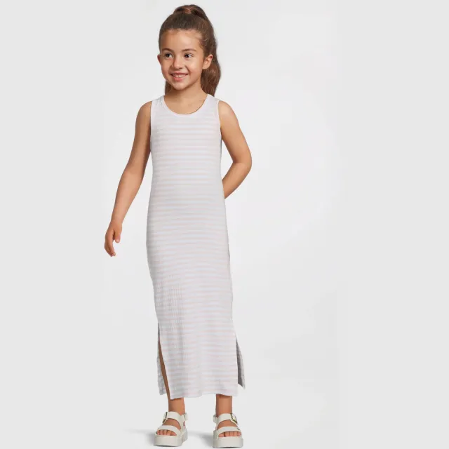 NAME IT maxi jurk lichtroze gestreept Lichtroze/wit