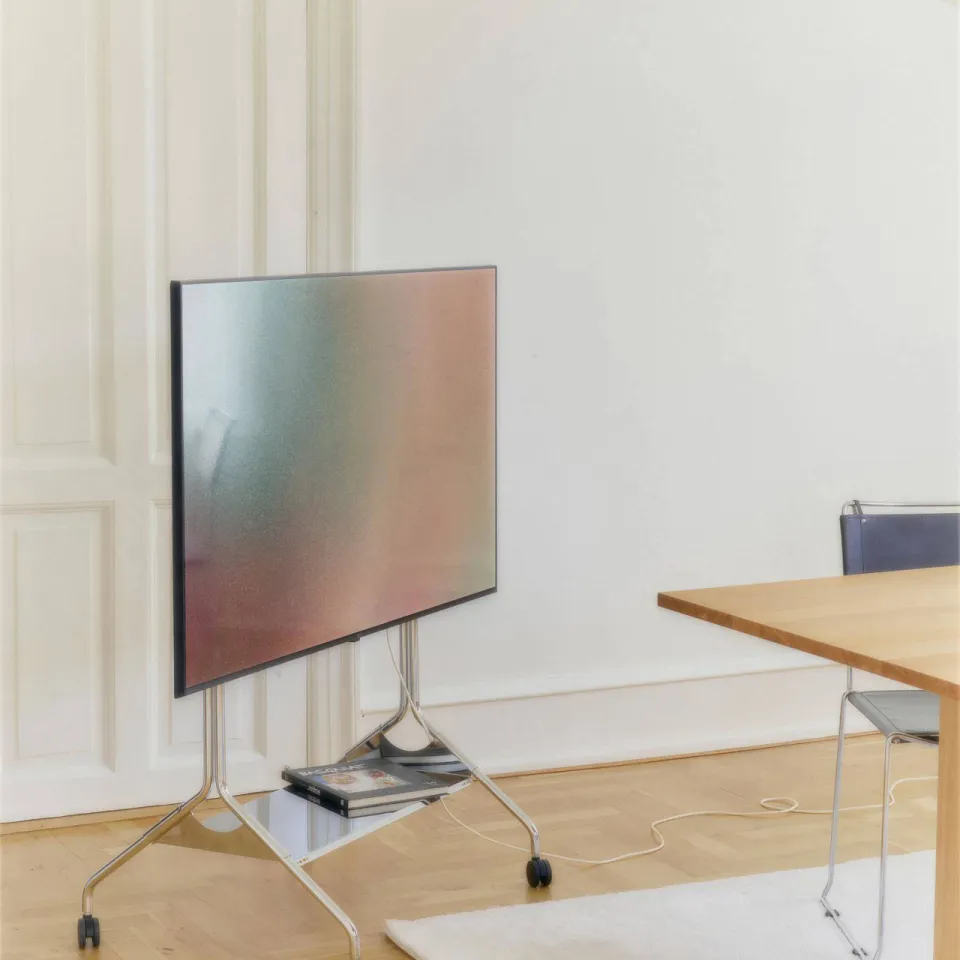 Pedestal Moon Rollin' Tall tv standaard chrome, foto 6