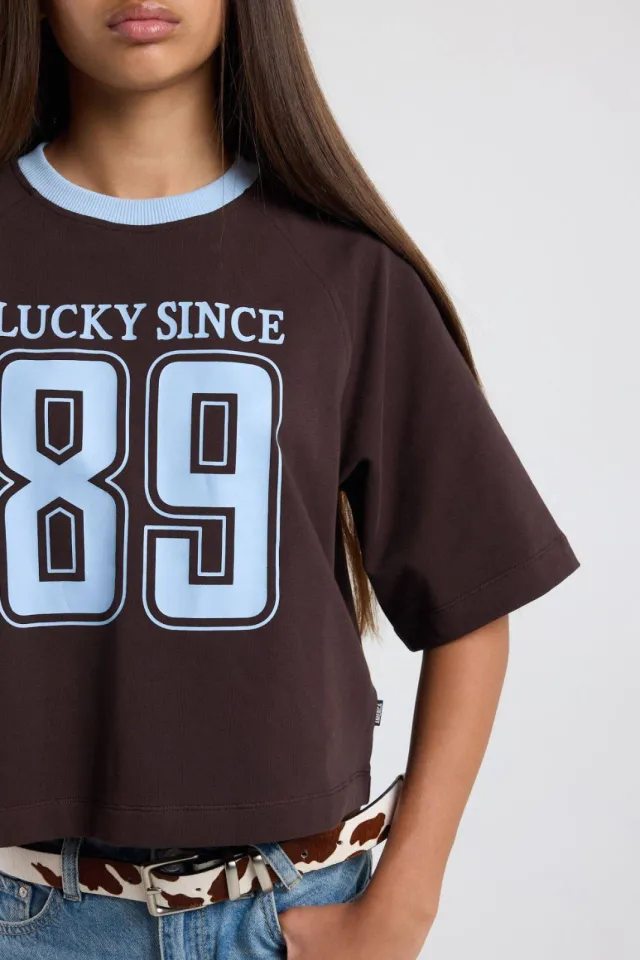 America Today oversized t-shirt bruin, foto 6