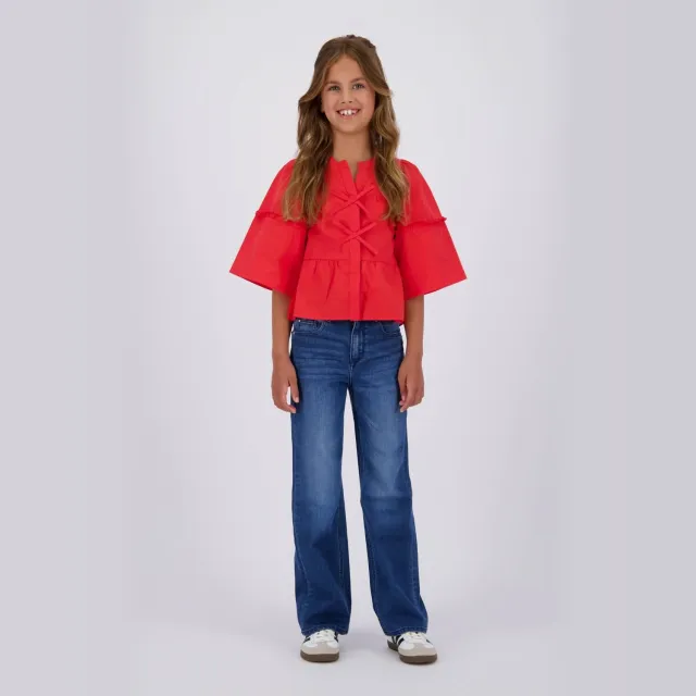 Vingino straight leg jeans medium blue denim Mid Blue Wash
