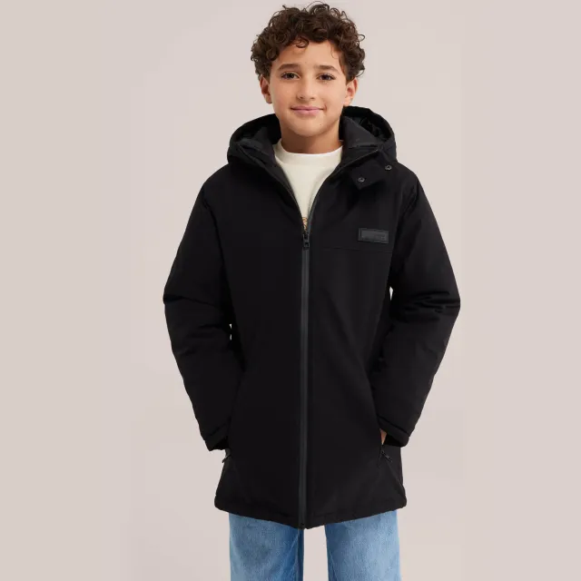 WE Fashion winterjas zwart
