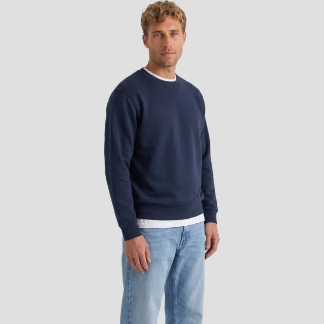 Replay regular fit sweater - donkerblauw NIGHT BLUE.