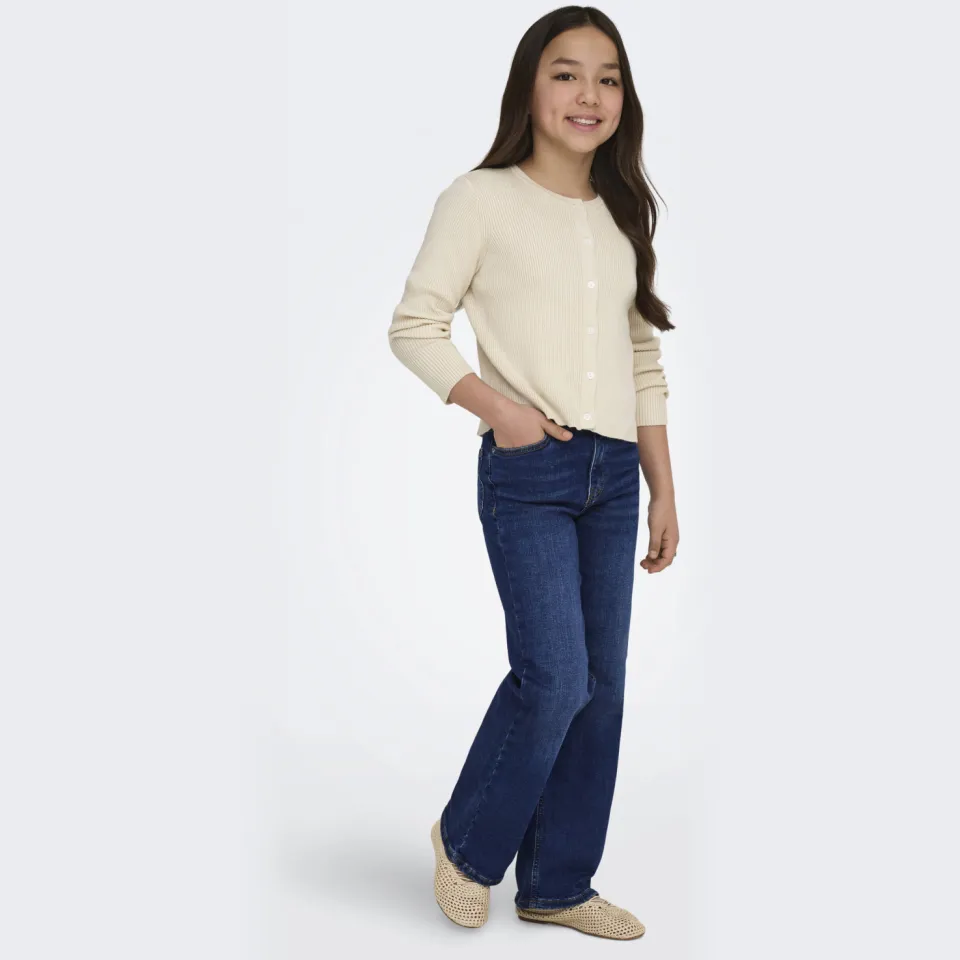 KIDS ONLY GIRL wide leg jeans dark blue denim, foto 3