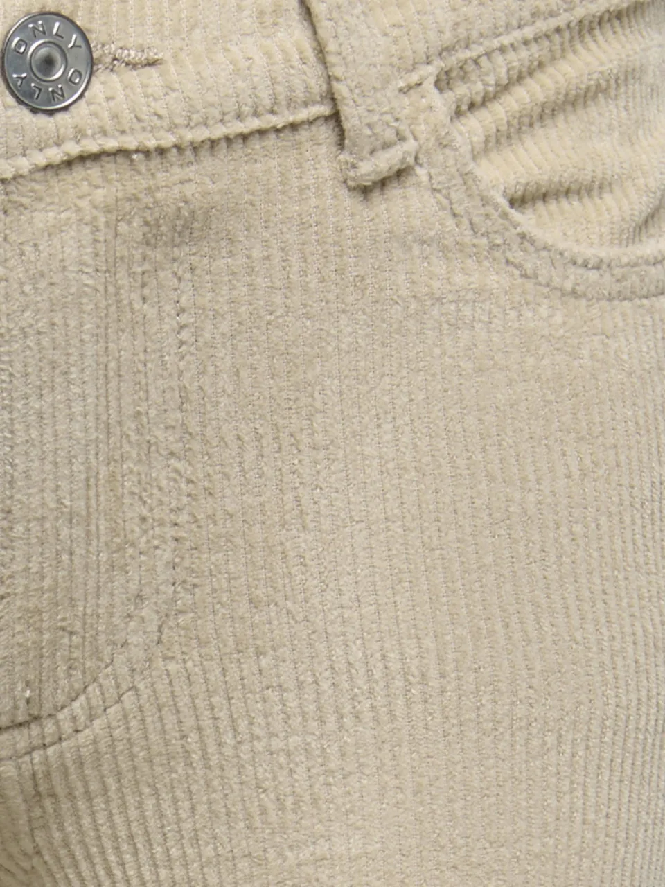Only corduroy flared broek beige, foto 4