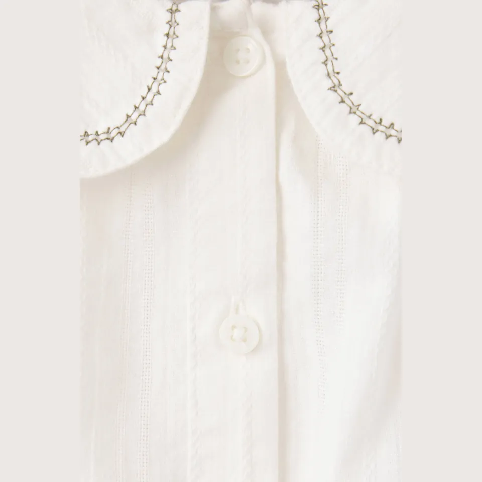 Mango Kids blousetop met borduursels naturel wit, foto 8