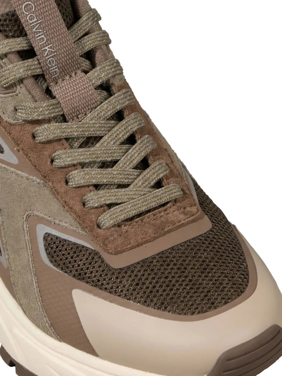 Calvin Klein chunky suède sneakers bruin, foto 8
