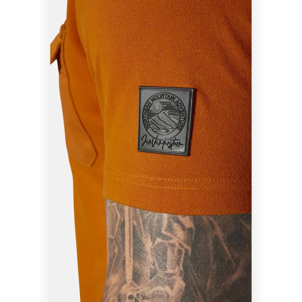 Jan Vanderstorm +FIT Collectie polo Plus Size STILTOR oranje, foto 4