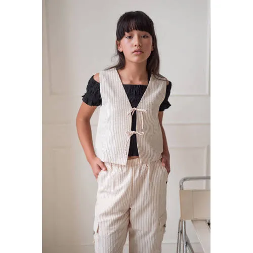 Like Flo Young gilet crème, foto 6