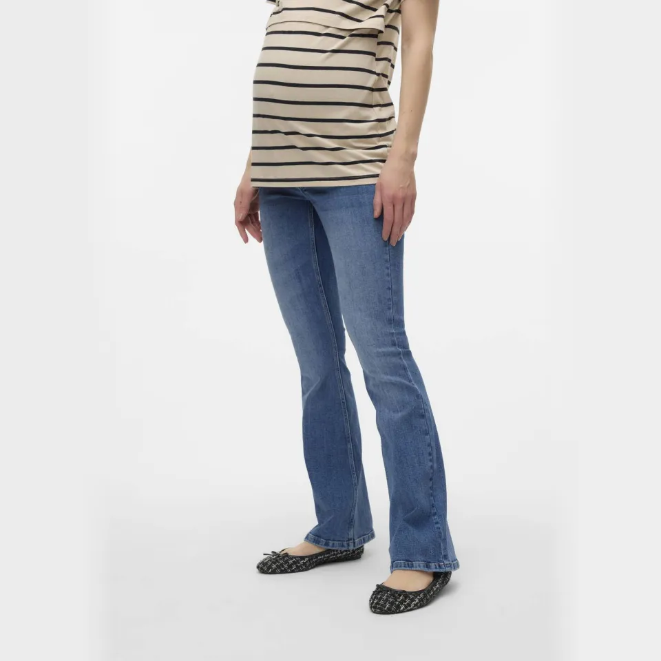 Vero Moda MATERNITY zwangerschaps flared jeans VMMSIGI medium blue denim, foto 3