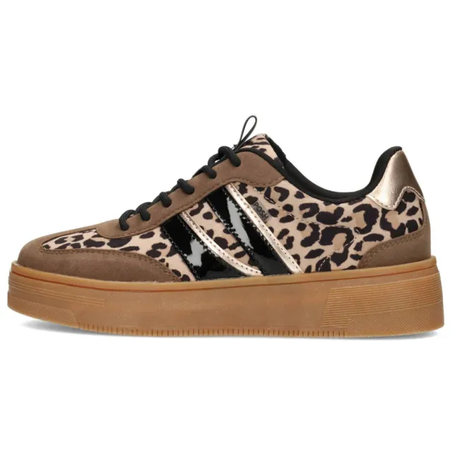 POSH by Poelman LILY Dames Sneaker bruin