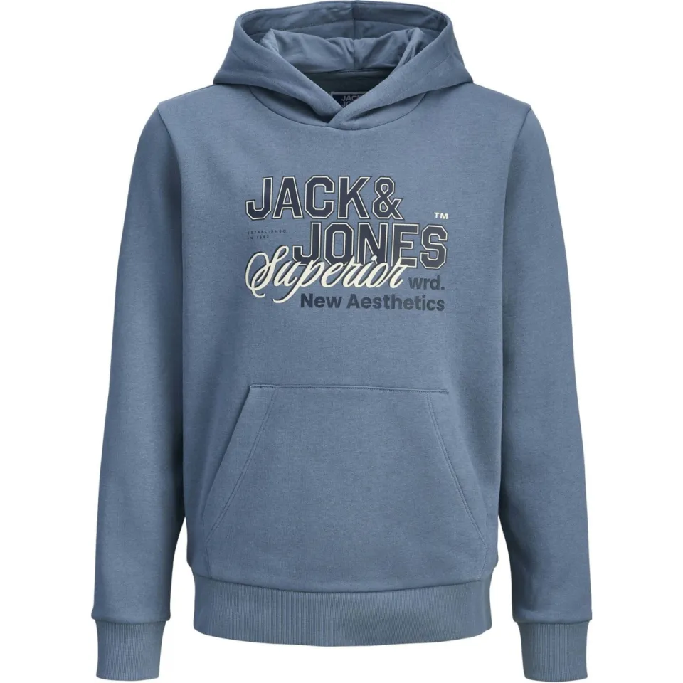 Jack & Jones JUNIOR hoodie grijsblauw, foto 3