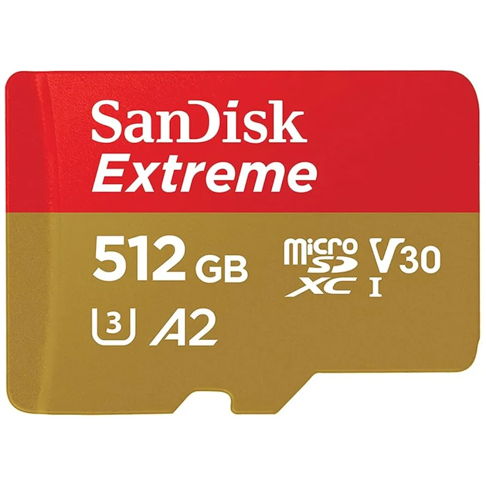 Sandisk Extreme microSDXC 512 GB geheugenkaart Goud