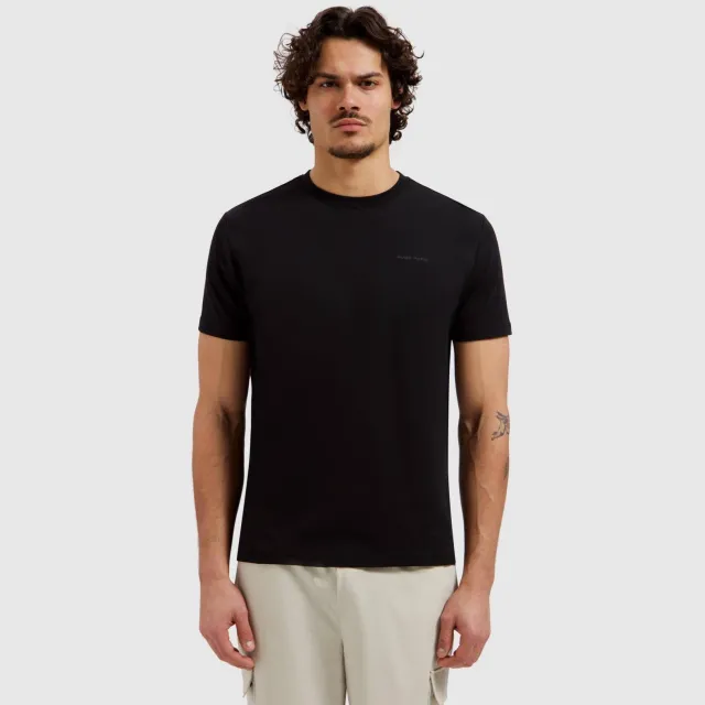 Pure Path regular T-shirt met backprint zwart