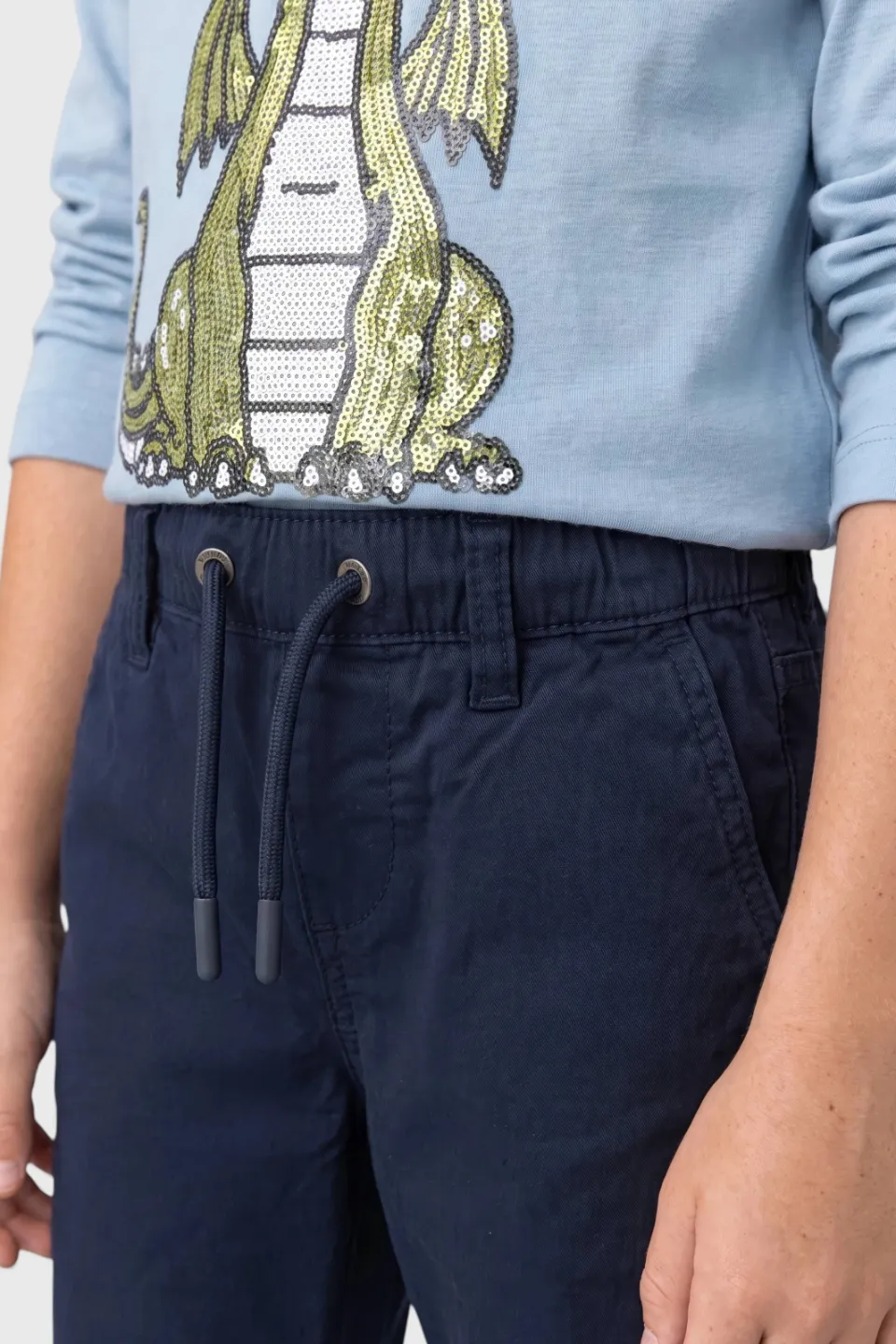 S.Oliver junior casual broek donkerblauw, foto 4