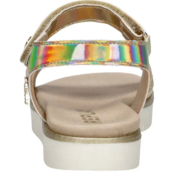 Replay Sandal 3 platte sandalen goud, foto 4