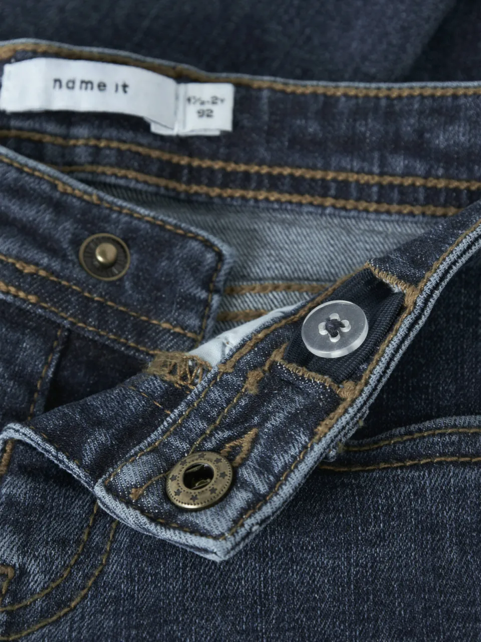 NAME IT MINI NMMSILAS slim fit jeans - donkerblauw, foto 5