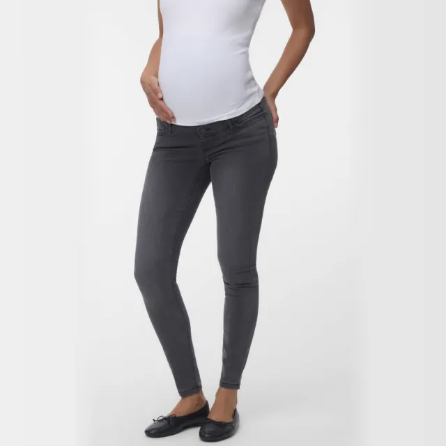 Vero Moda MATERNITY skinny zwangerschapsjeans VMMTANYA dark grey denim, foto 3