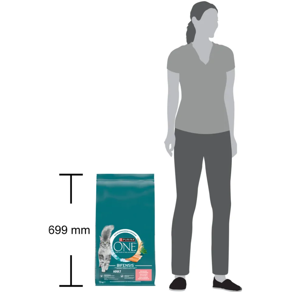 Purina ONE Adult droog kattenvoer met zalm 7,5 kg, foto 3