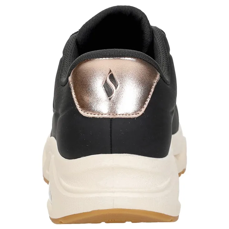Skechers Uno Glide Step Glide On Air lage sneakers zwart, foto 4