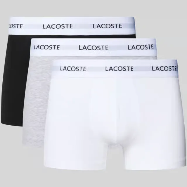 Lacoste 5H5150 boxershorts set van 3 lichtgrijs gemêleerd, foto 2