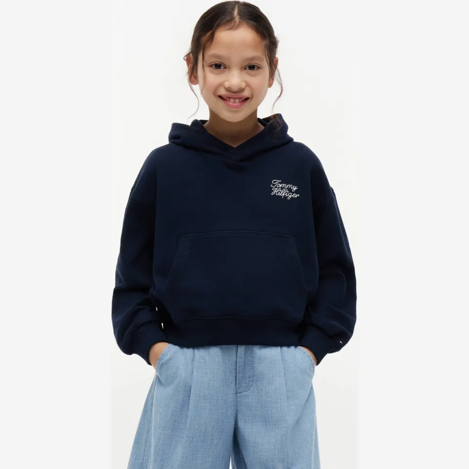 Tommy Hilfiger hoodie met tekstprint - donkerblauw, foto 4